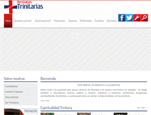 Tablet Screenshot of hermanastrinitarias.net